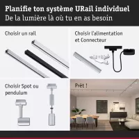 URail Spot sur rail Runa Spot individuel GU10 max. 10W gradable 230V - système d'accrochage et décoration - détail 8