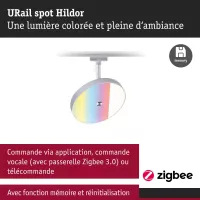 Foco de riel URail Smart Home Zigbee 3.0 Hildor RGBW 500lm 7.5W RGBW+ regulable 230V, - système d'accrochage et décoration - détail 6