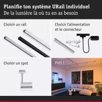 ,URail Track spotlight Smart Home Zigbee 3.0 Luxury GU10 350lm 4,,8W RGBW+ dimmable 230V, - système d'accrochage et décoration - détail 9