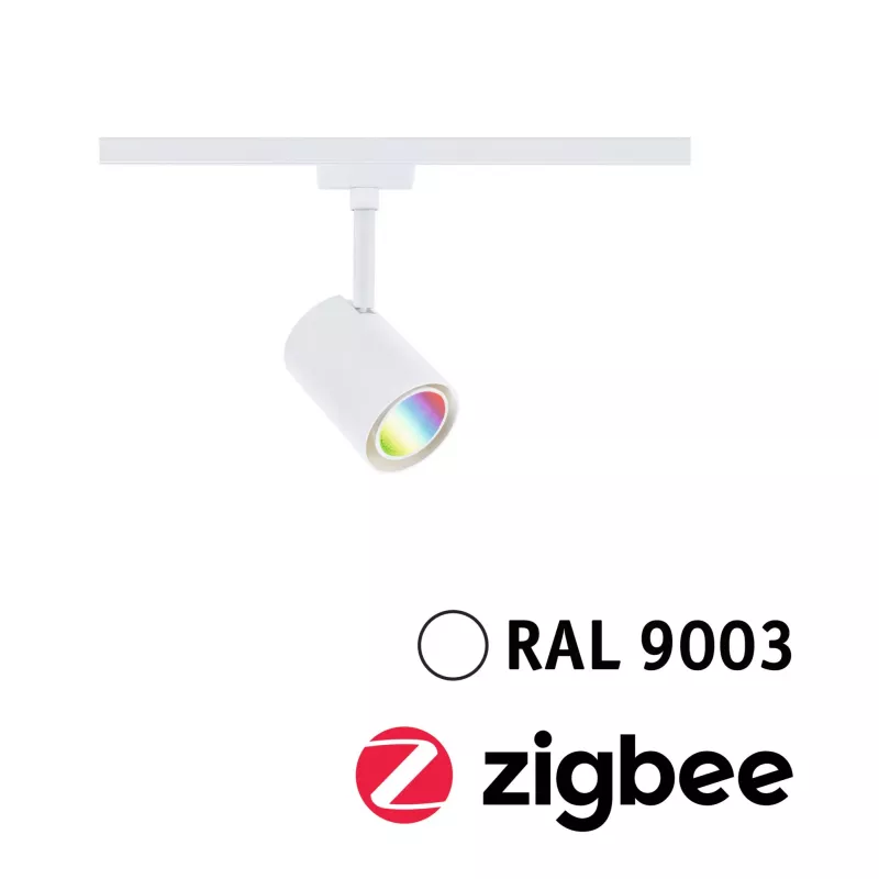 ,URail Schienenstrahler Smart Home Zigbee 3.0 Luxus GU10 350lm 4,8W RGBW+ dimmbar 230V Signal weiß,