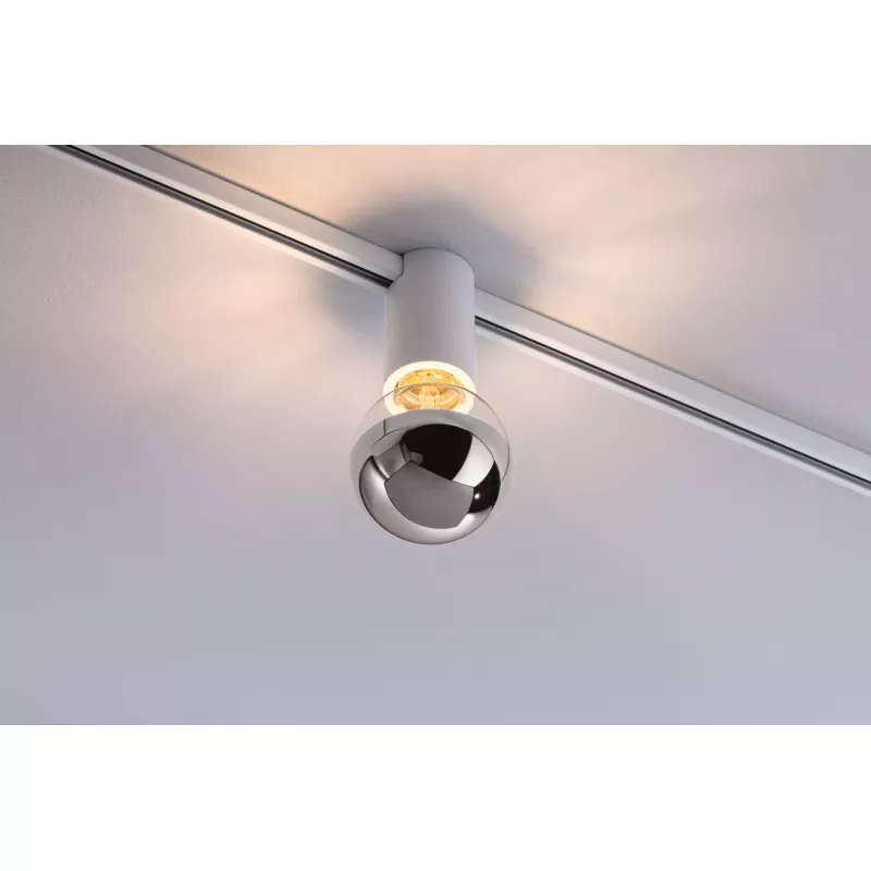 URail Spot sur rail Socket E27 max. 20W gradable 230V Blanc signal