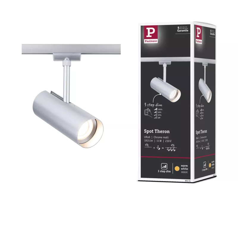 URail Track spotlight Theron Individual spotlight 1020lm 11W 3000K dimmable 230V