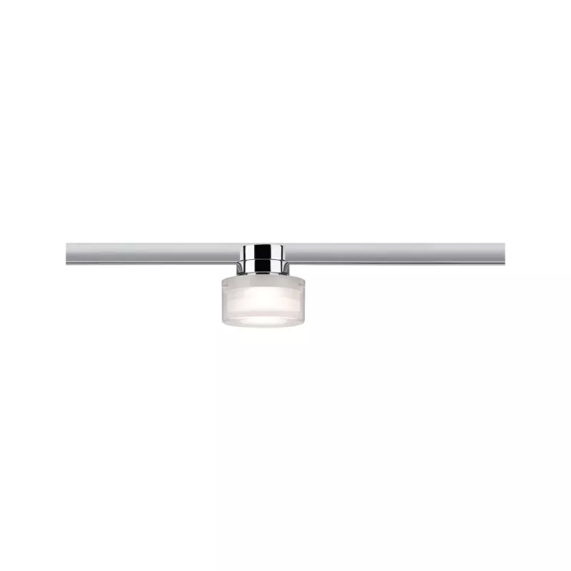 ,URail Spot sur rail Topa Dot Spot individuel 350lm 4,,9W 2700K gradable 230V Chrome,, Clair,,, - système d'accrochage et décoration