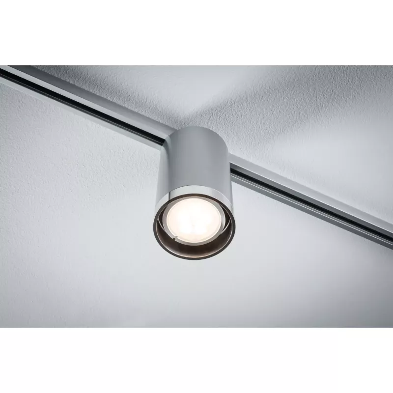 ,URail Spot sur rail Tube Spot individuel GU10 max. 10W gradable 230V Chrome mat,,,