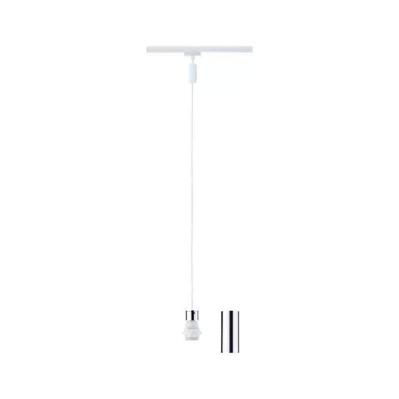 URail Pendelleuchte 2Easy E27 max. 20W dimmbar 230V Signal weiß - système d'accrochage et décoration
