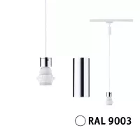 Lámpara colgante URail 2Easy E27, máx. 20W, regulable, 230V, luz blanca. - système d'accrochage et décoration - détail 2