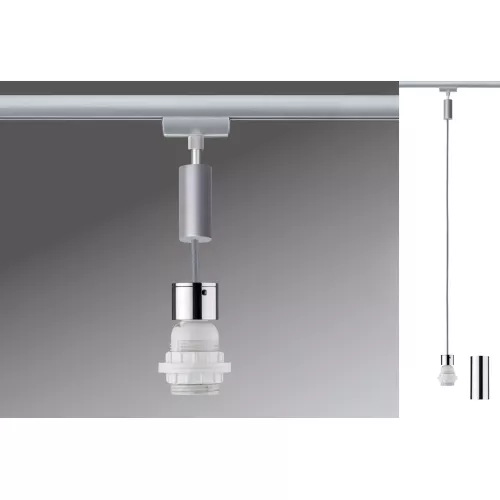 ,URail Pendelleuchte 2Easy E27 max. 20W dimmbar 230V Mattchrom,,, PAULMANN 15 - Cimaise Tableau 