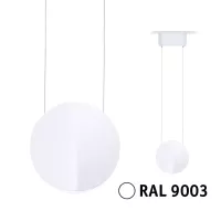 URail Suspension 3-Step-Dim Alejandro 800lm 10W 4000K gradable 230V Blanc signal - système d'accrochage et décoration - détail 3