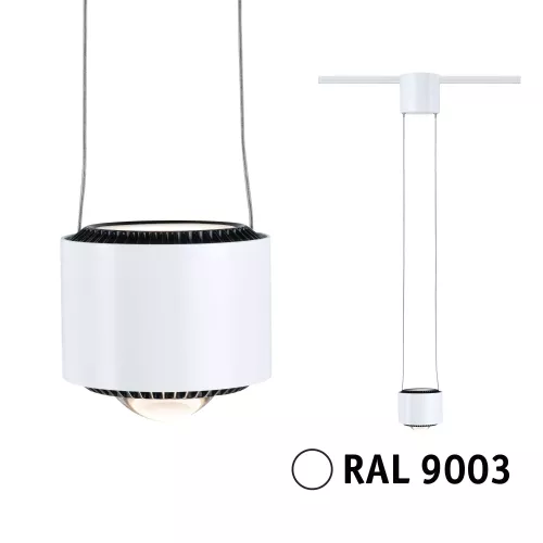 ,URail Suspension Aldan 750lm 8.5W 3000K dimmable 230V Signal white, PAULMANN 14 - Cimaise Tableau 