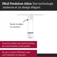,URail Suspension Aldan 750lm 8,,5W 4000K gradable 230V Blanc signal, - système d'accrochage et décoration - détail 5