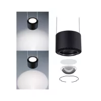 ,URail Suspension Aldan 930lm / 530lm 8,,5W / 4,,5W 4000K gradable 230V Noir mat,,, - système d'accrochage et décoration - détail 3