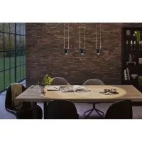 ,URail Suspension Aldan 930lm / 530lm 8,,5W / 4,,5W 4000K gradable 230V Noir mat,,, - système d'accrochage et décoration - détail 5