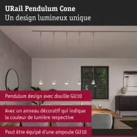 URail Suspension Cone GU10 max. 10W gradable 230V - système d'accrochage et décoration - détail 4
