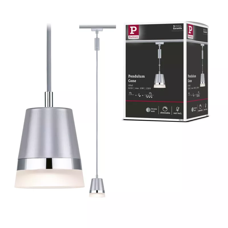 Cono de suspensión URail GU10 máx. 10W regulable 230V PAULMANN 27 - Cimaise Tableau 