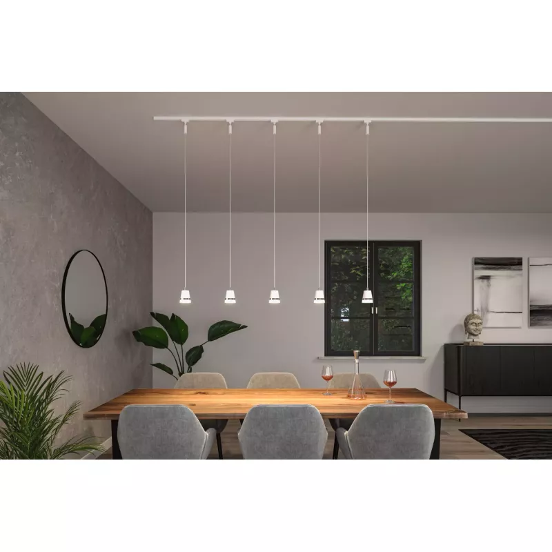 URail Suspension Cone GU10 max. 10W gradable 230V Blanc signal