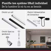 URail Suspension Cover GU10 max. 10W gradable 230V - système d'accrochage et décoration - détail 7