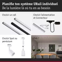 URail Suspension Cover GU10 max. 10W gradable 230V Blanc signal - système d'accrochage et décoration - détail 7