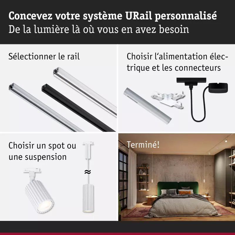 URail Suspension Lirena GU10 max. 10W 230V Signal white