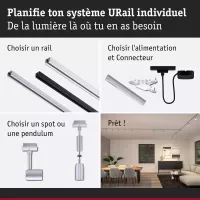 URail Suspension Runa GU10 max. 10W gradable 230V - système d'accrochage et décoration - détail 7