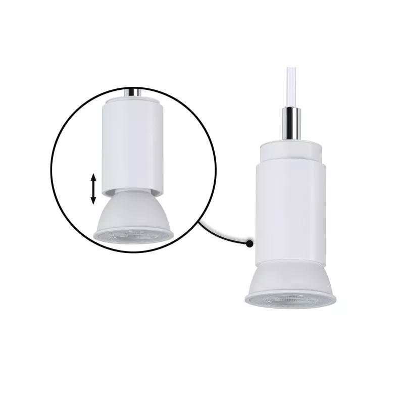 URail Suspension Runa GU10 max. 10W gradable 230V Blanc signal