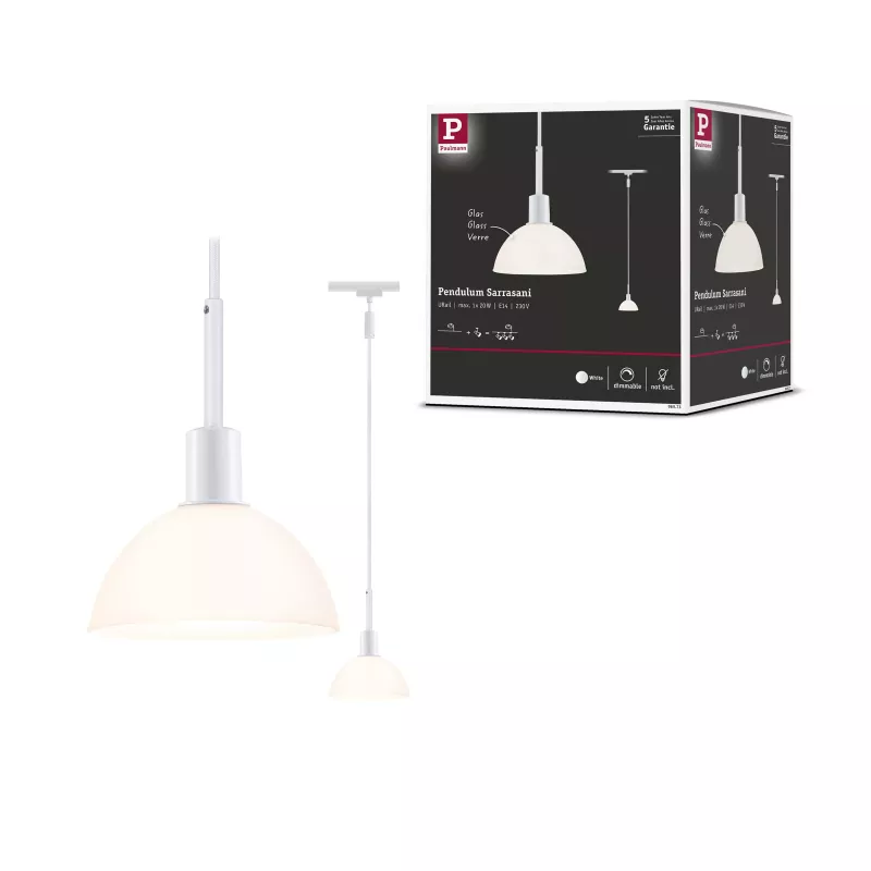 ,URail Pendant Lamp Sarrasani E14 max. 20W dimmable 230V White,,,