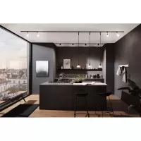 ,URail Suspension Sarrasani E14 max. 20W gradable 230V Noir mat,,, - système d'accrochage et décoration - détail 5