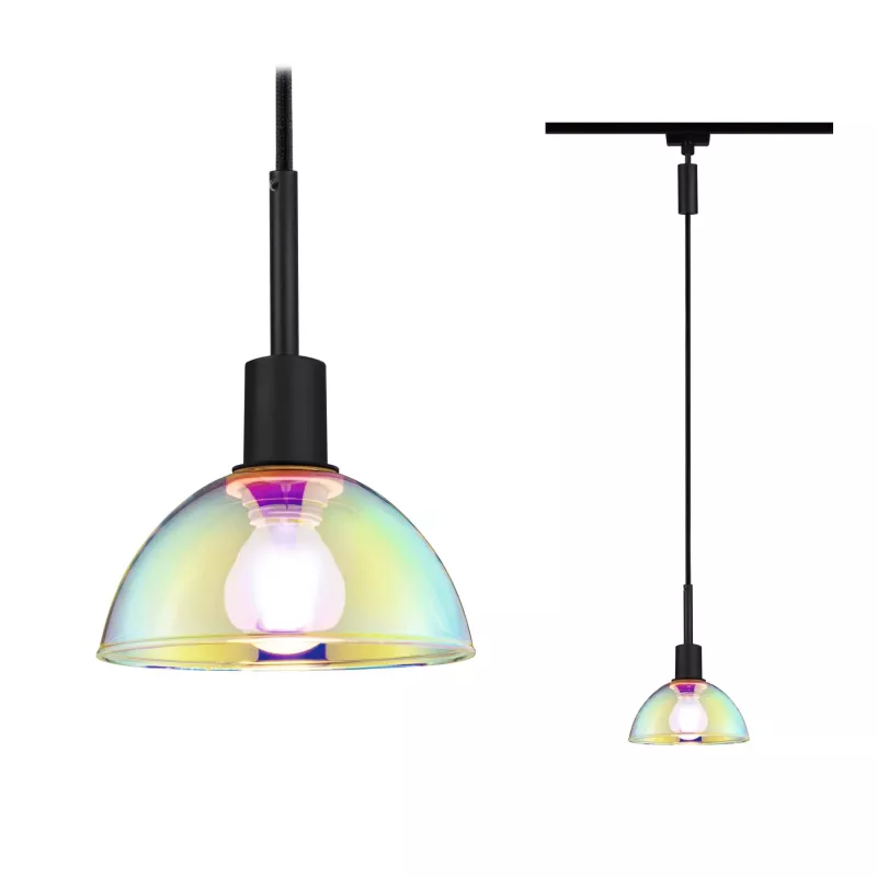 ,URail Suspension Sarrasani E14 max. 20W gradable 230V Noir mat,, Dichroïque,