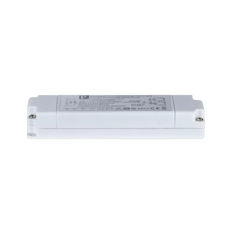 VDE-konformer elektronischer Flachhalogen-Wechselstromtransformator, max. 35–105 W, 230/12 V, 105 VA - système d'accrochage et décoration