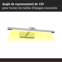 Mingo LED Bilderleuchte 3000K 510lm 230V 9,5W Gebürstetes Aluminium - système d'accrochage et décoration - détail 5