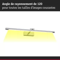 Éclairage de tableau LED Mingo 3000K 810lm 230V 11W Alu brossé - système d'accrochage et décoration - détail 5