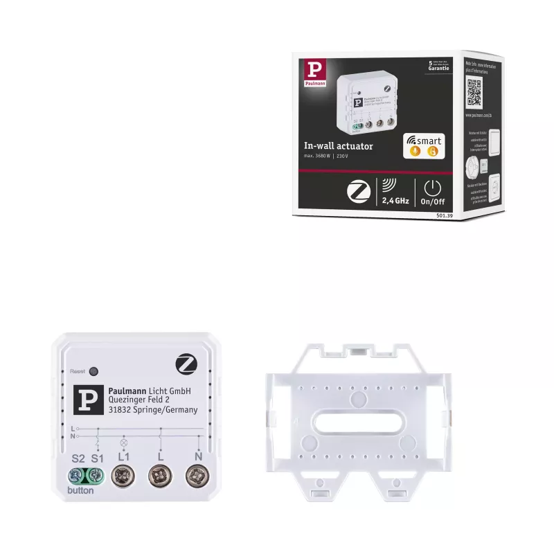Smart Home Zigbee 3.0 On/Off Recessed Actuator, White