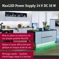 Universal Power Supply 230/24V 36VA Black - système d'accrochage et décoration - détail 2
