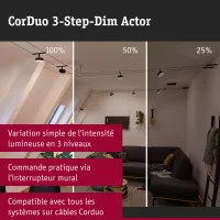 CorDuo 3-Step-Dim Cable System, 3-Level Dimmer, White - système d'accrochage et décoration - détail 5