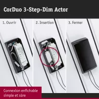 Sistema de cableado CorDuo de 3 niveles de atenuación, regulador de intensidad de 3 niveles, blanco - système d'accrochage et décoration - détail 7