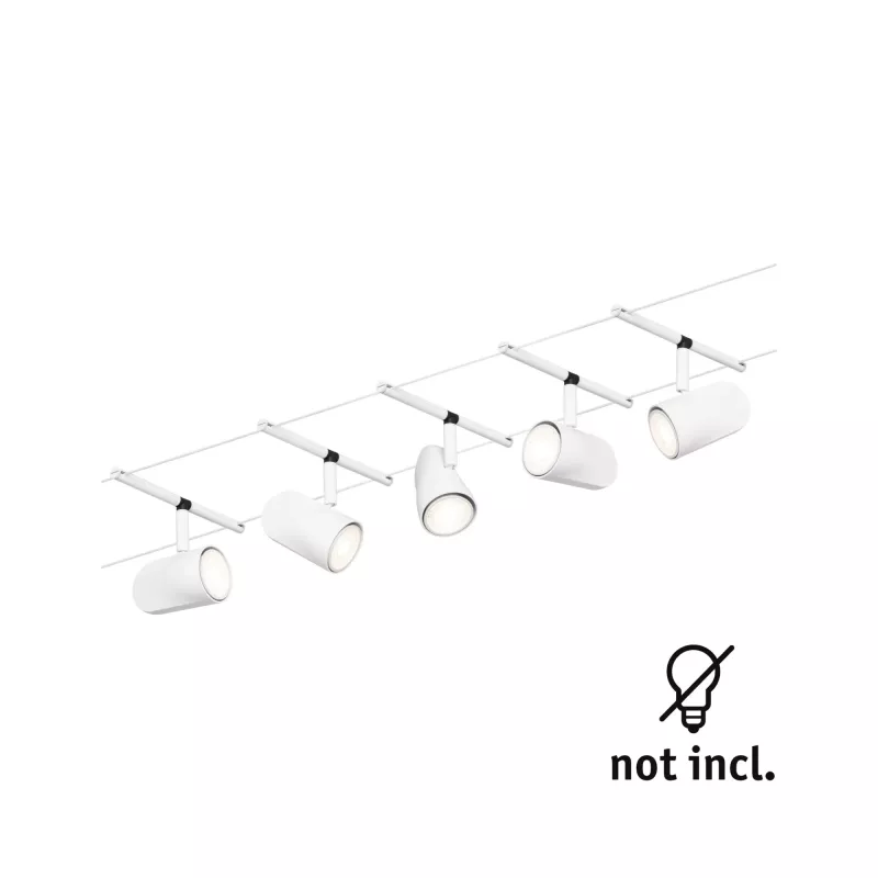 CorDuo Système sur câbles Cup Kit de base GU5,3 max. 5x10W 230/12V - système d'accrochage et décoration