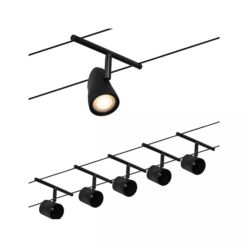 Kit básico del sistema de cables CorDuo Cup GU5.3 máx. 5x10W 230/12V