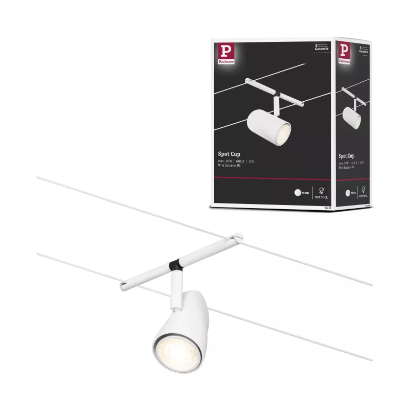 Sistema de cable CorDuo, casquillo individual GU5.3, máx. 10 W, 12 V