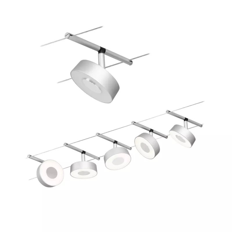 Kit básico de sistema de cable circular LED CorDuo 5x180lm 5x5W 3000K 230/12V
