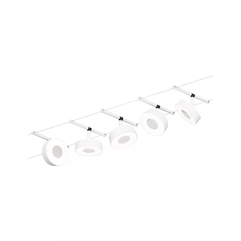 Kit básico de sistema de cable circular LED CorDuo 5x180lm 5x5W 3000K 230/12V
