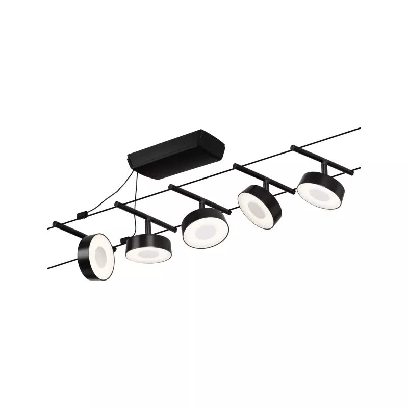 Kit básico de sistema de cable circular LED CorDuo 5x180lm 5x5W 3000K 230/12V