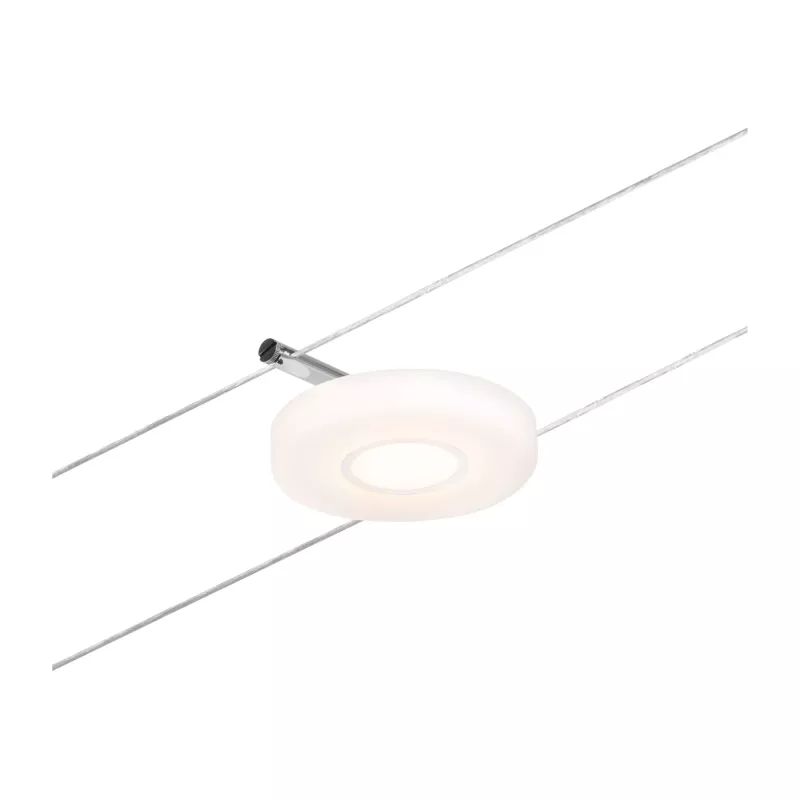 CorDuo DiscLED LED Cable System Base Kit 5x200lm 5x4.5W 3000K 230/12V Matte Chrome, Chrome