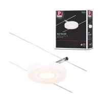 CorDuo Système sur câbles LED DiscLED Spot individuel 200lm 4,5W 3000K 12V Chrome mat, Chrome - système d'accrochage et décoration - détail 4