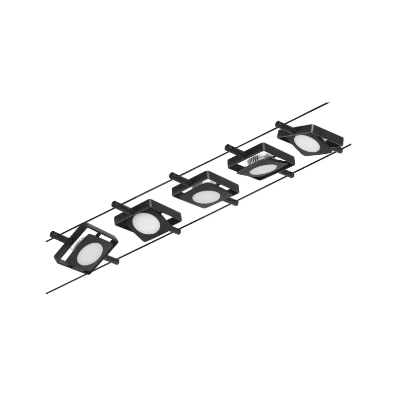 CorDuo Système sur câbles LED MacLED Kit de base 5x250lm 5x4,5W 3000K 230/12V