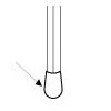 Protective end cap for 4 x 4 mm rod (1 piece) - picture rail fixing for artiteq picture ARTI TEQ 2 - Cimaise Tableau 