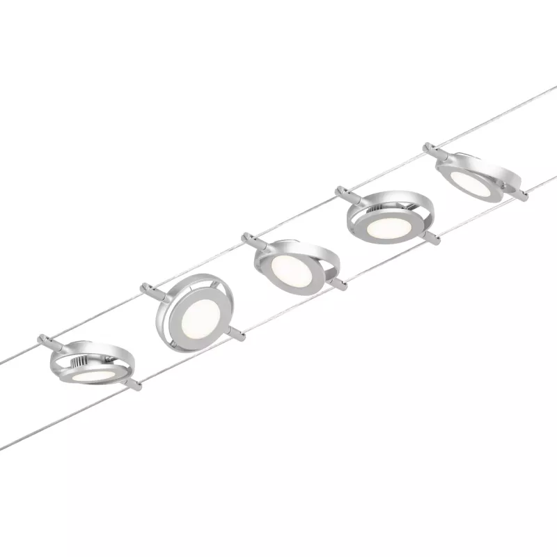 Kit base para sistema de cable LED CorDuo RoundMac 5x200lm 5x4,5W 3000K 230/12V - système d'accrochage et décoration