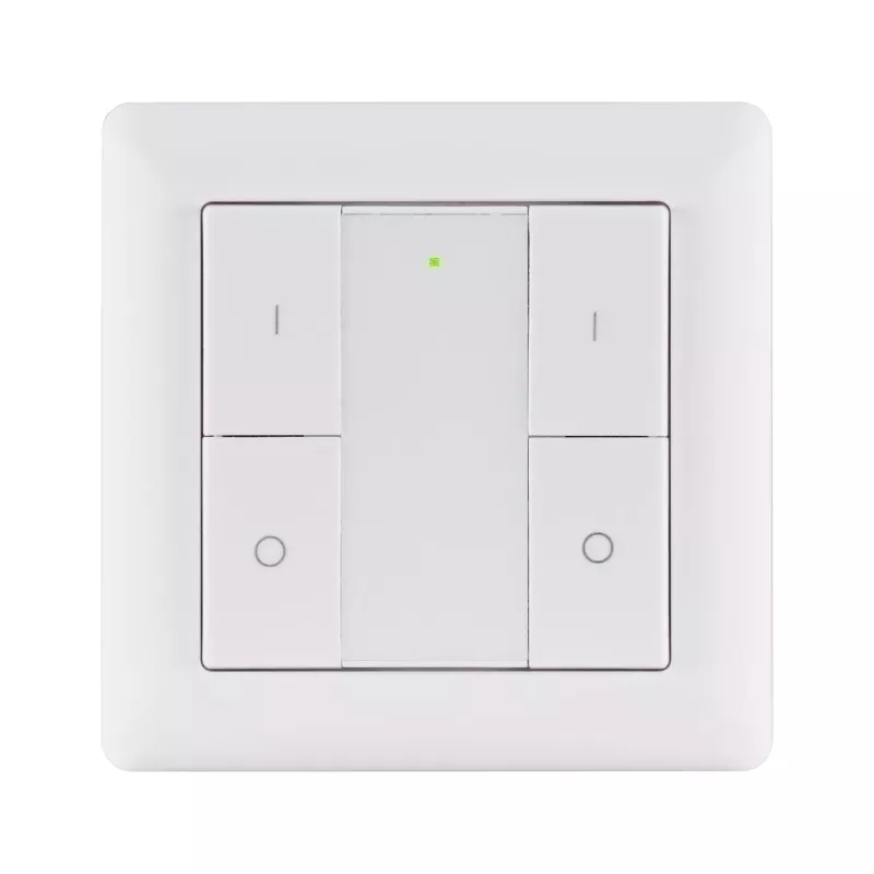 Smart-Home-Wandschalter Zigbee 3.0 Ein/Aus/Dimmen, Weiß - système d'accrochage et décoration