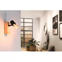 Foco LED Arvid E27 230V máx. 20W regulable Negro - système d'accrochage et décoration - détail 4