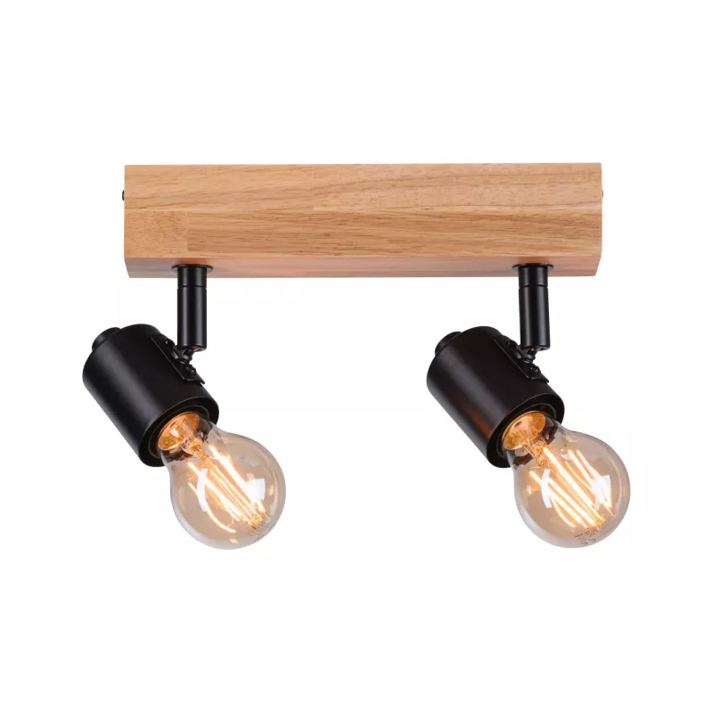 Foco LED Arvid E27 230V máx. 2x20W regulable Negro