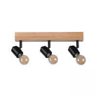 Foco LED Arvid E27 230V máx. 3x20W regulable Negro - système d'accrochage et décoration - détail 2