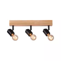 LED Spotlight Arvid E27 230V max. 3x20W gradable Noir - système d'accrochage et décoration - détail 3
